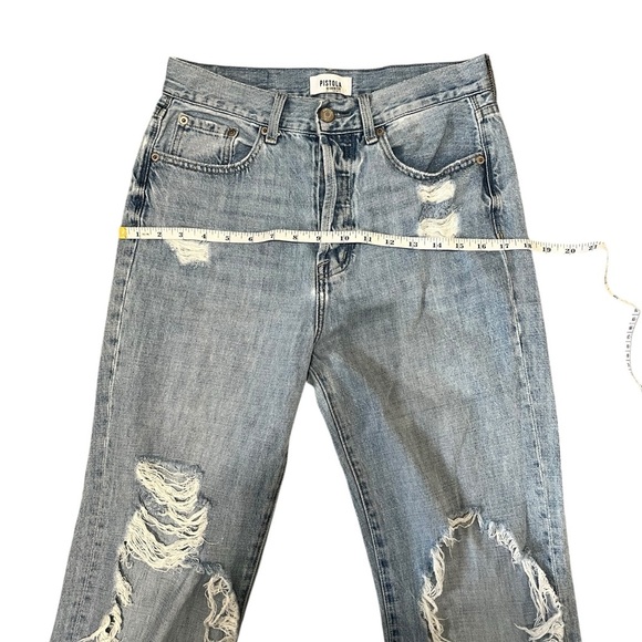 Pistola Cassie High Rise Distressed Blue Jeans Size 27 - Picture 4 of 5